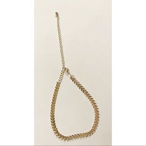 Golden Artificial Jewelry Arrow Neck Choker